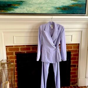 Vintage side tie Lavender pant suit.